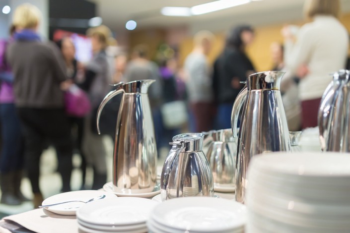 Coffee break at business meeting